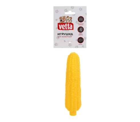 Игрушка для собак vetta, кукуруза, винил, 16*4,5 см
