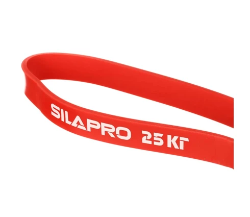 Лента для фитнеса SILAPRO, 208*0,45*2,2 см, силовая, эластичная, латекс, 25 кг