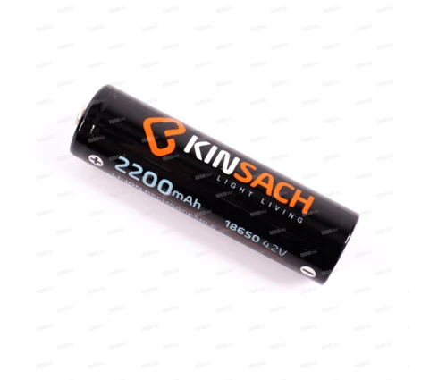 Аккумулятор литиевый 18650, 2200 mAh, 3,7 В