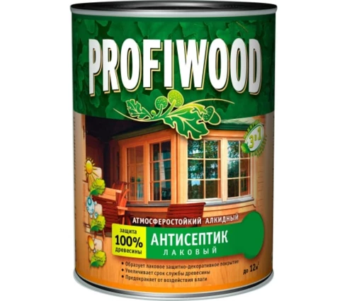Антисептик Profiwood лаковый, красное дерево, 0,75 л