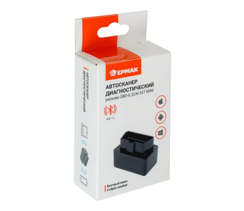 Сканер автомобильный диагностический ЕРМАК, OBD-2, версия 1,5