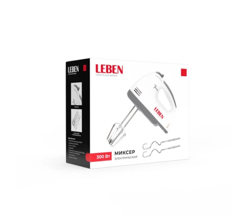 Миксер электрический LEBEN, 7 скоростей, 300 Вт