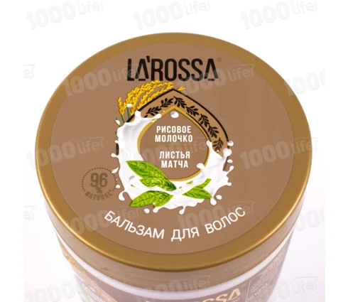 Бальзам для волос La Rossa Рисовое молочко и листья матча, 500 мл