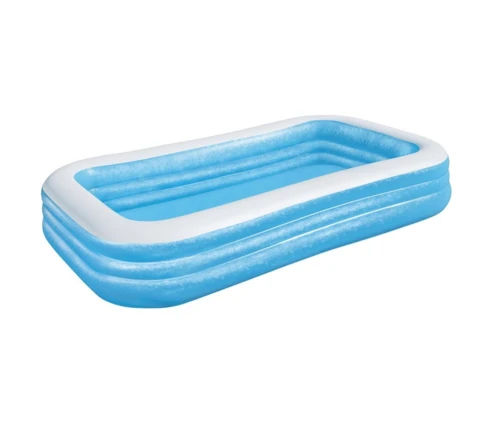 Бассейн надувной BestWay Blue Rectangular Family Pool Deluxe 54009, 305*183*56 см, прямоугольный