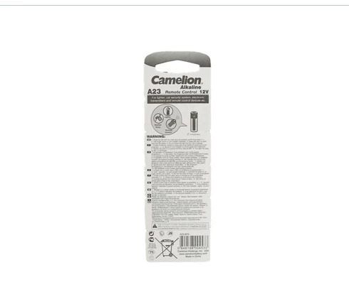 Батарейка Camelion, алкалиновая, A23 (MN21, LR23A, LRV08)-5BL, 1 шт