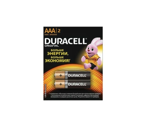 Батарейка Duracell Basic, щелочная, AAA (LR03), BL-4, 1 шт