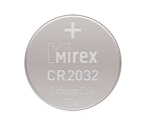 Батарейка Mirex, литиевая, CR 2032, 3V, BL-1, 1 шт
