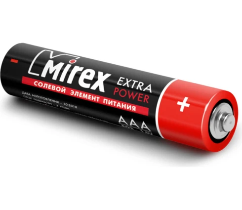 Батарейка Mirex, солевая, AAA (R03), Sh4, 1 шт
