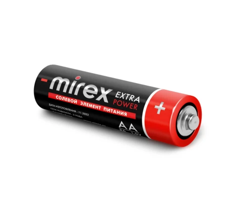 Батарейка Mirex, солевая, AA (R6), Sh4, 4 шт