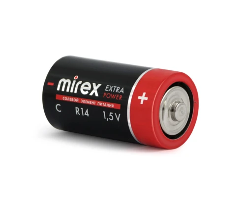 Батарейка Mirex Ultra, щелочная, C (R14), BL-2, 2 шт