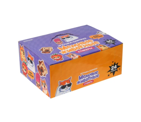 Игрушка сюрприз ИГРОЛЕНД Мемные животные, стикеры 30 штук