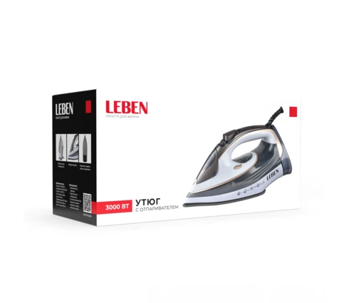 Утюг LEBEN, с отпаривателем, керамика, 3000 Вт