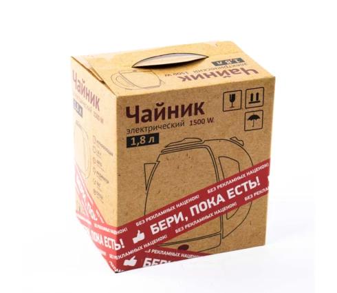 Чайник электрический, 1,8 л, 1500 Вт