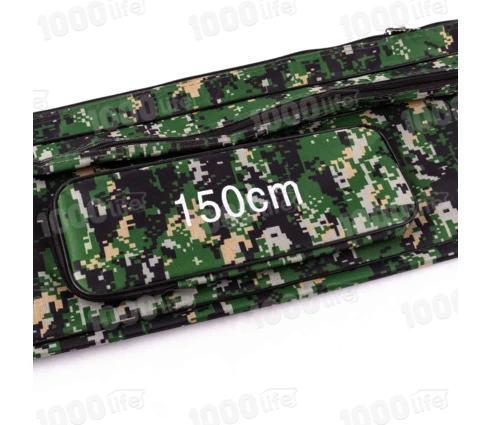 Чехол для удочек 150*20*18 см, 2 отделения, камуфляж, полиэстер