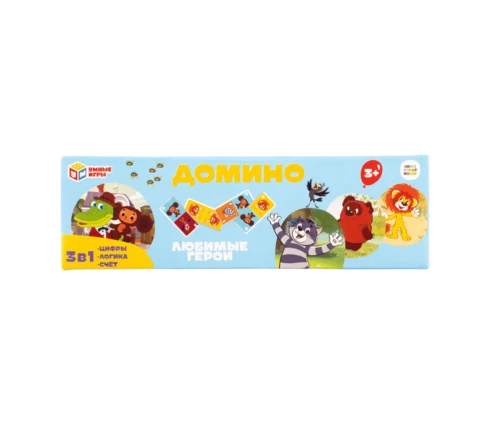 Домино УМНЫЕ ИГРЫ Союзмультфильм. Любимые герои, 175*55*18 мм