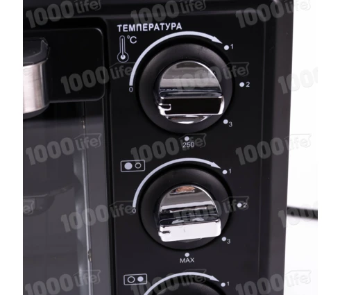 Духовка электрическая Sakura SA-7001HBK, черная, 2 конфорки, 35 л, 3200 Вт