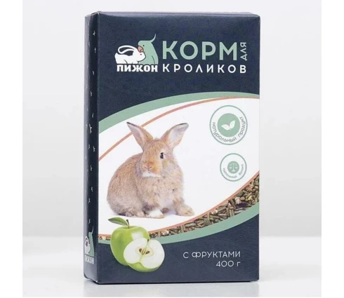 Корм для кроликов Пижон с фруктами, 400 г