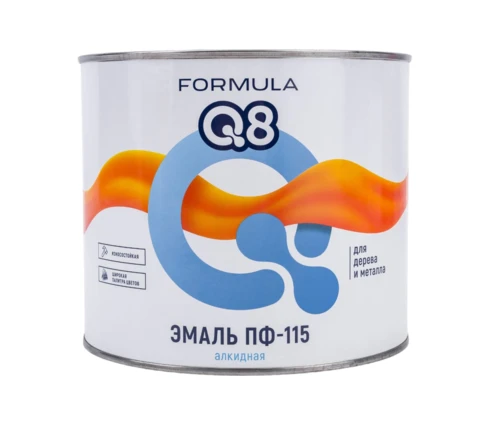 Эмаль ПФ-115 FORMULA Q8, черная, 1,8 кг