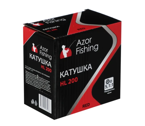 Катушка Azor Fishing HL200, передний фрикцион, 1 подшипник, 3 цвета