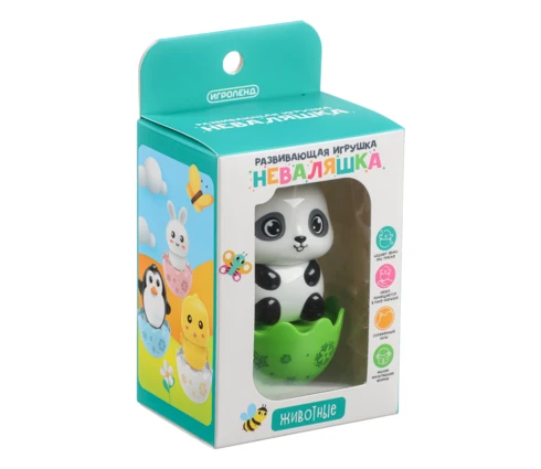 Развивающая игрушка Неваляшка ИГРОЛЕНД Животные, 8*6*11 см