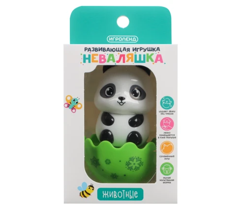 Развивающая игрушка Неваляшка ИГРОЛЕНД Животные, 8*6*11 см