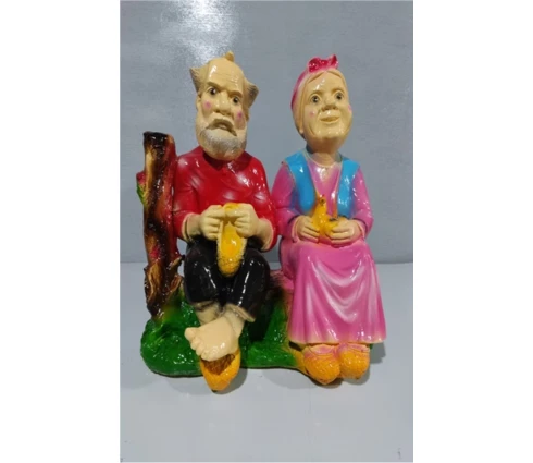 Фигура садовая Бабка с дедом