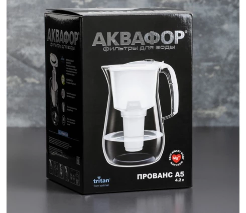 Фильтр-кувшин Аквафор Прованс, 4,2 л., черный
