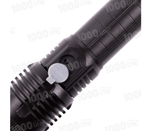 Фонарь аккумуляторный 80 Вт, 17 см, USB
