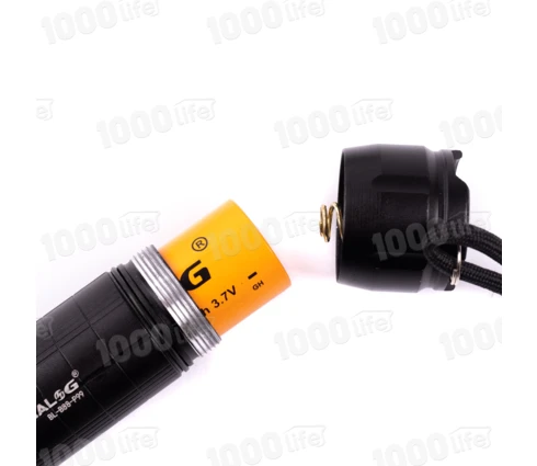 Фонарь аккумуляторный 80 Вт, 17 см, USB