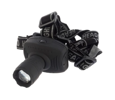 Фонарь налобный ULTRAFLASH 5354, 1 Вт, 3 режима, серый