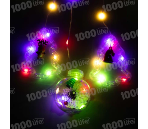 Гирлянда Бахрома Фигуры, 3 м, 100 диодов, RGB, 220 В, 10 нитей, программатор, модульная
