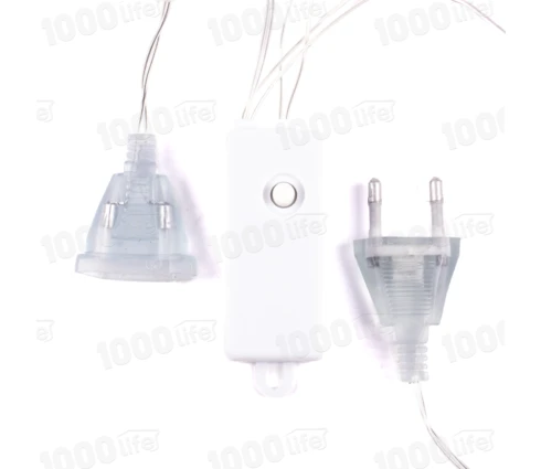 Гирлянда Бахрома Фигуры, 3 м, 100 диодов, RGB, 220 В, 10 нитей, программатор, модульная
