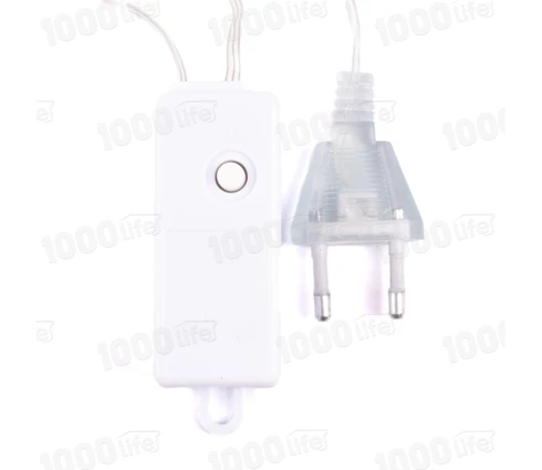 Гирлянда Нить, 20 м, 200 диодов, RGB, 220 В, программатор, белый провод