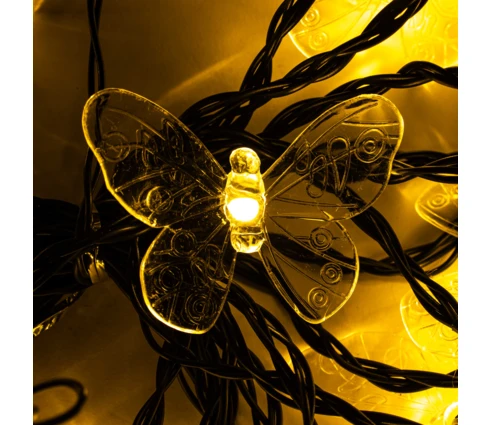 Гирлянда садовая INBLOOM Бабочка, на солнечной батарее, 25 LED, 7 м, 2 режима