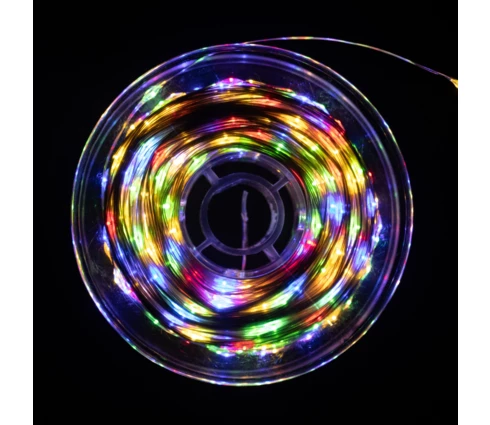 Гирлянда уличная Нить прозрачная, 100 м, 1000 диодов, RGB, 220 В, IP44