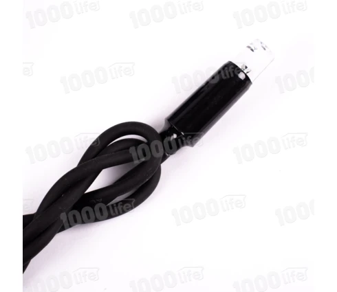 Гирлянда уличная Нить, 10 м, 100 диодов, синий, 220 В, IP44, мерцание, модульная