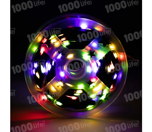 Гирлянда уличная Нить, 40 м, 400 диодов, RGB, 220 В, IP44, программатор, зеленый провод