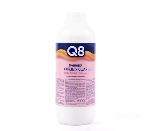 Грунтовка водно-дисперсионная Formula Q8, укрепляющая, проникающая, 1 кг