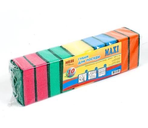 Губка для посуды DOMINA MAXI, 10 шт