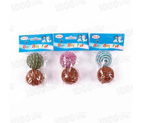 Игрушка мячик для кошки, набор 2 шт