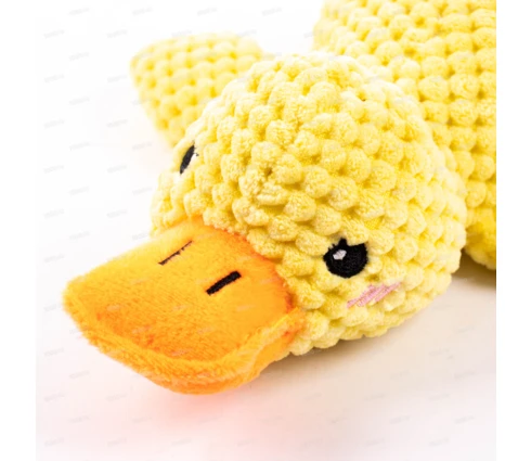 Игрушка мягкая для собак Pet&You Утка, 25 см, шуршит и пищит