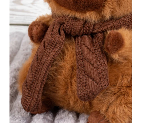 Игрушка мягкая DOURMAN Капибара с шарфом, 25 см