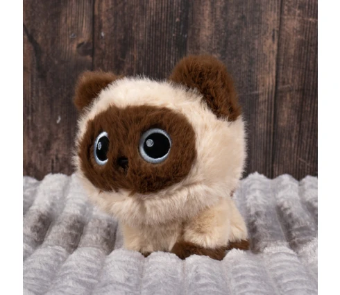 Игрушка мягкая DOURMAN Котик сиамский, 18 см