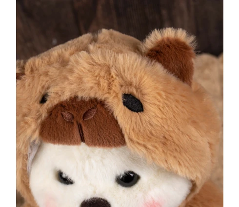 Игрушка мягкая DOURMAN Медведь с капюшоном, 23 см