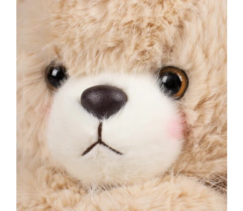Игрушка мягкая DOURMAN Мишка бежевый с сердцем, 23 см
