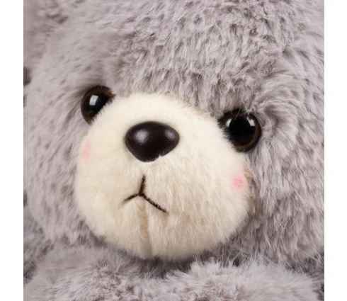 Игрушка мягкая DOURMAN Мишка серый с сердцем, 30 см