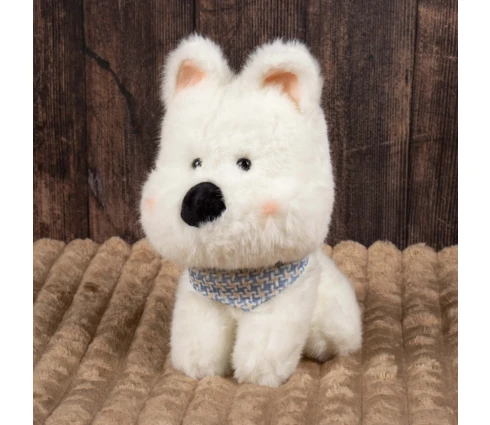 Игрушка мягкая DOURMAN Собачка белая, 23 см