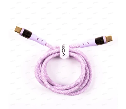 Кабель для телефона TREQA CA-8815, USB-C на USB-C, 9,1 А, 1 м, подсветка