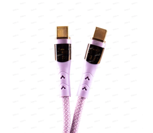 Кабель для телефона TREQA CA-8815, USB-C на USB-C, 9,1 А, 1 м, подсветка