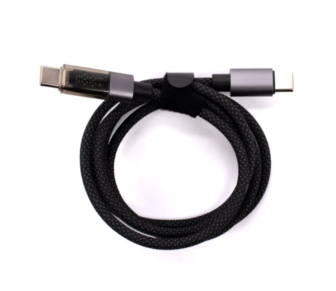 Кабель для телефона TREQA CA-8905, USB-C на USB-C, 5А, 1 м, 100 Вт, индикатор